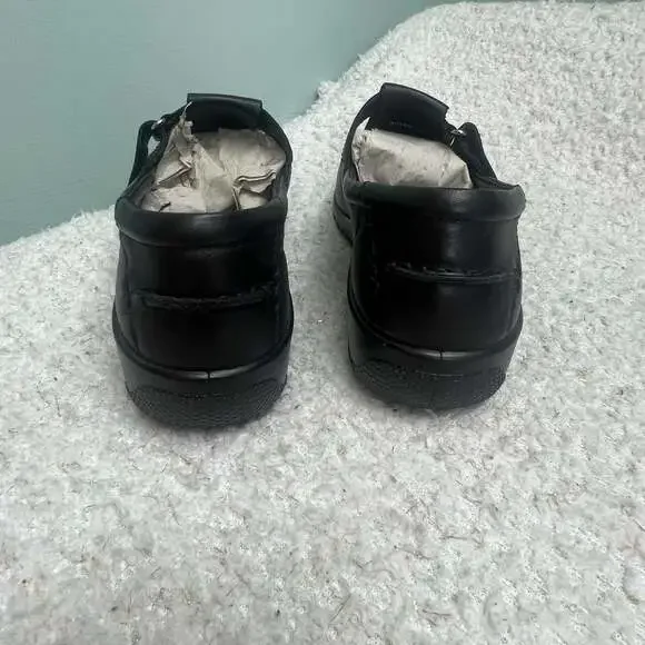 Hotter Sunset Black Leather Comfort Slip-On Shoes Sz US 9.5 UK 7.5 England Made - Picture 5 of 11